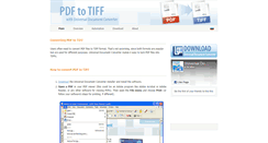 Desktop Screenshot of pdf-to-tiff.com